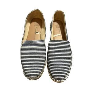 Time And Tru Nautical Blue Striped Espadrilles/boat Shoes Women’s 9W EUC